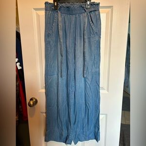 Knox Rose 🌹 chambray pants - women’s medium